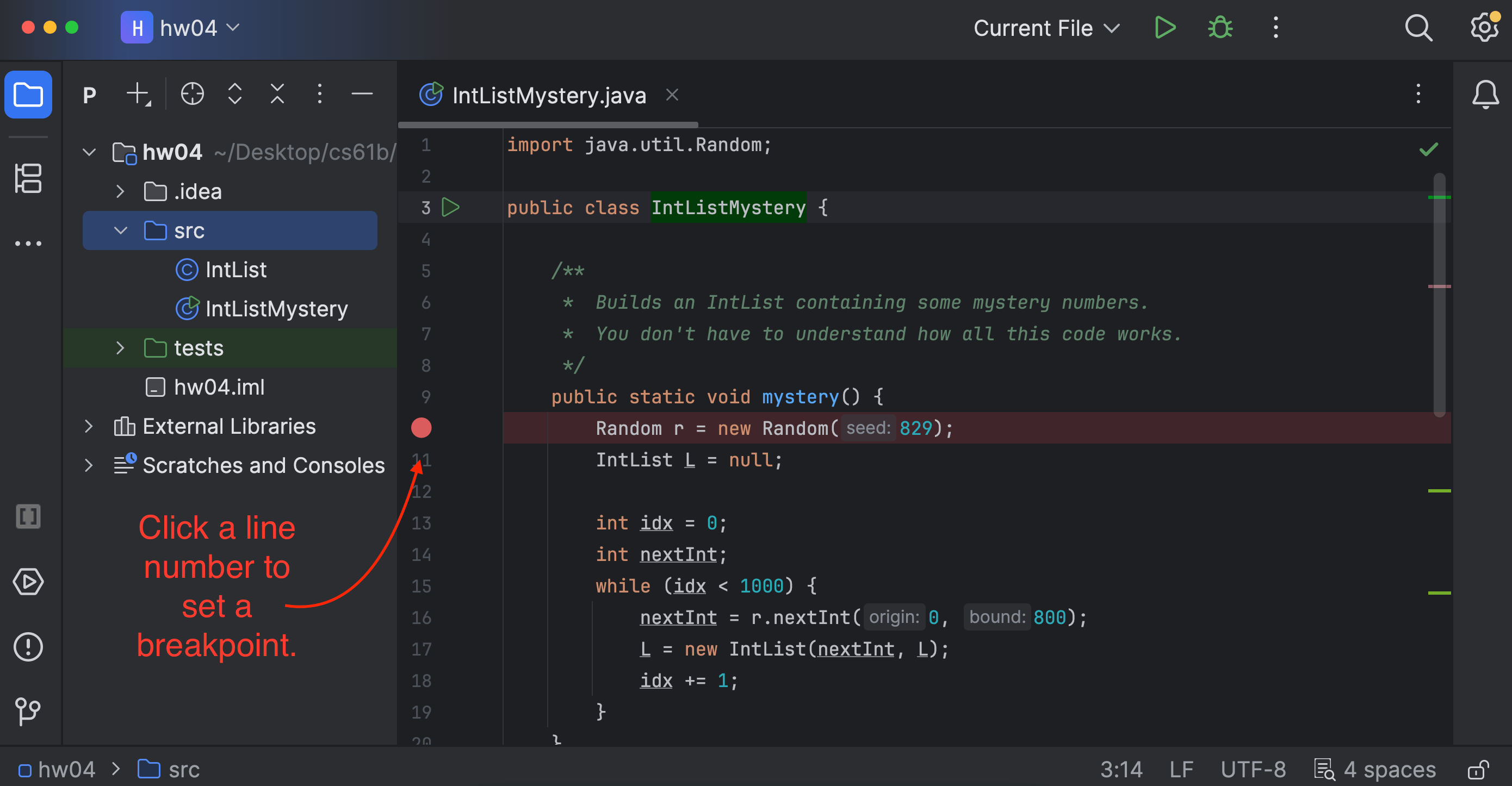 code breakpoints
