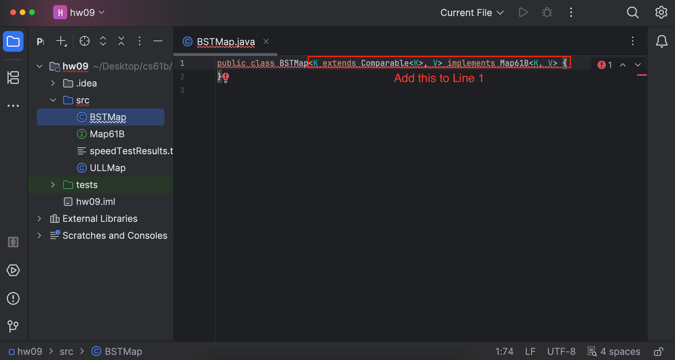 Add generic type and implements